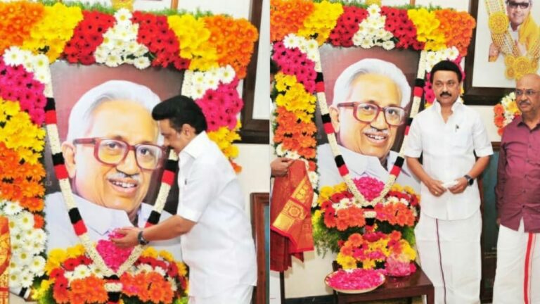 ‘பெரியப்பா’ பேராசிரியரிடம் பெற்ற பயிற்சிதான் எனக்கு உரமாகவும் ஊக்கமாகவும் இருக்கிறது.! முக ஸ்டாலின் உருக்கம்.!