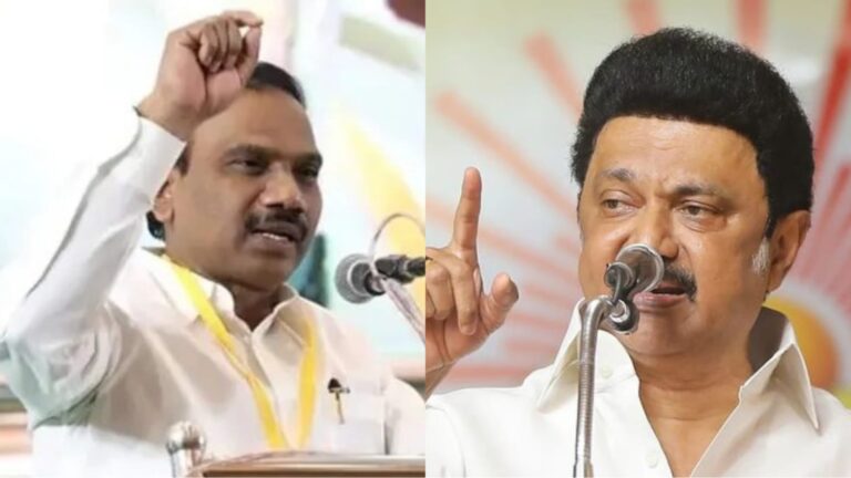 திமுகவின் ஷிண்டே ஆ.ராசா… முக ஸ்டாலின் முதுகில் குத்த தயாராகிவிட்டார்…