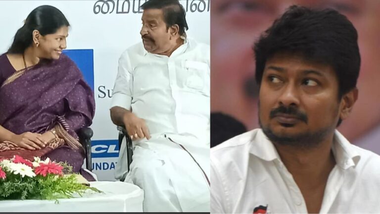 ஆ.ராசா – கே என் நேருவுடன் கை கோர்த்த கனிமொழி…. உதயநிதிக்கு எதிரான ஆட்டம்…