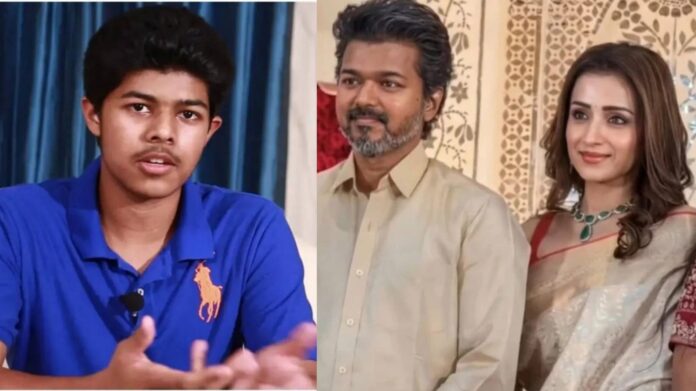 actor vijay actress trsiha sangeetha son sanjay