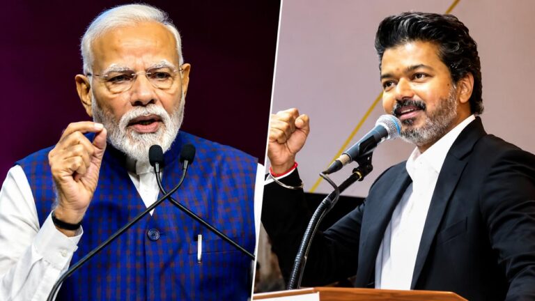 காங்கிரசை கழட்டி விடும் தவெக….மோடியுடன் தனியாக மோதும் விஜய்… சிங்கம் சிங்கிளா தானே மோதும்…