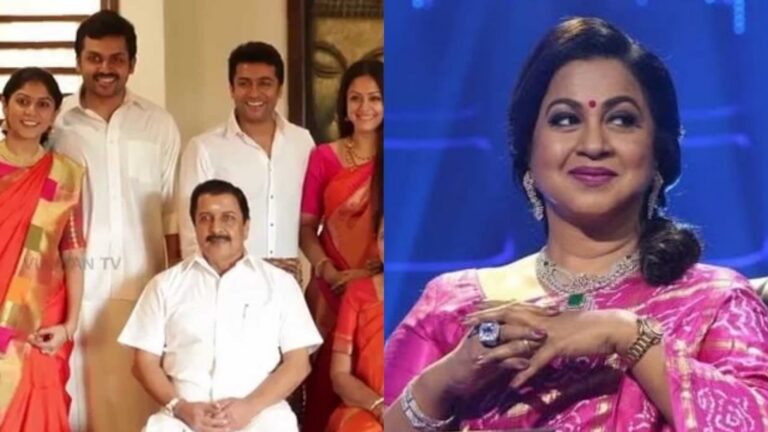 பண கஷ்டத்தில் சிவகுமார் குடும்பம்… உதவிக்கரம் நீட்டிய ராதிகா… நன்றி கடன் செலுத்திய சூர்யா…