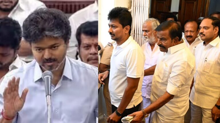 வாயே திறக்கமாட்டோம்… CM விஜய்யிடம் திமுக MLA க்கள் சரண்டர்… கண்முன்னே வந்து போகும் கைது பயம்…