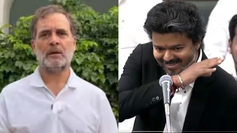 ராகுல் காந்தியை புறக்கணித்த விஜய்… மோடியுடன் ஒரே மேடையில் விஜய்… காங்கிரஸ் கட்சிக்கு கல்தா…